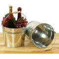 Silver Round W/ Top Handle & Hard Liner Galvanized Pails (4"x3 1/2")